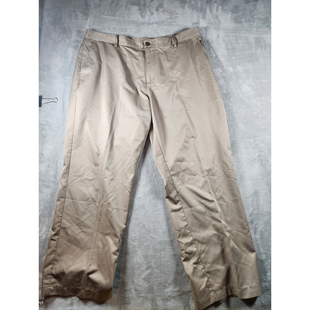 Adidas Golf Pants Mens 38x32 Climalite‎ Performance Chino Slacks Tan Khaki